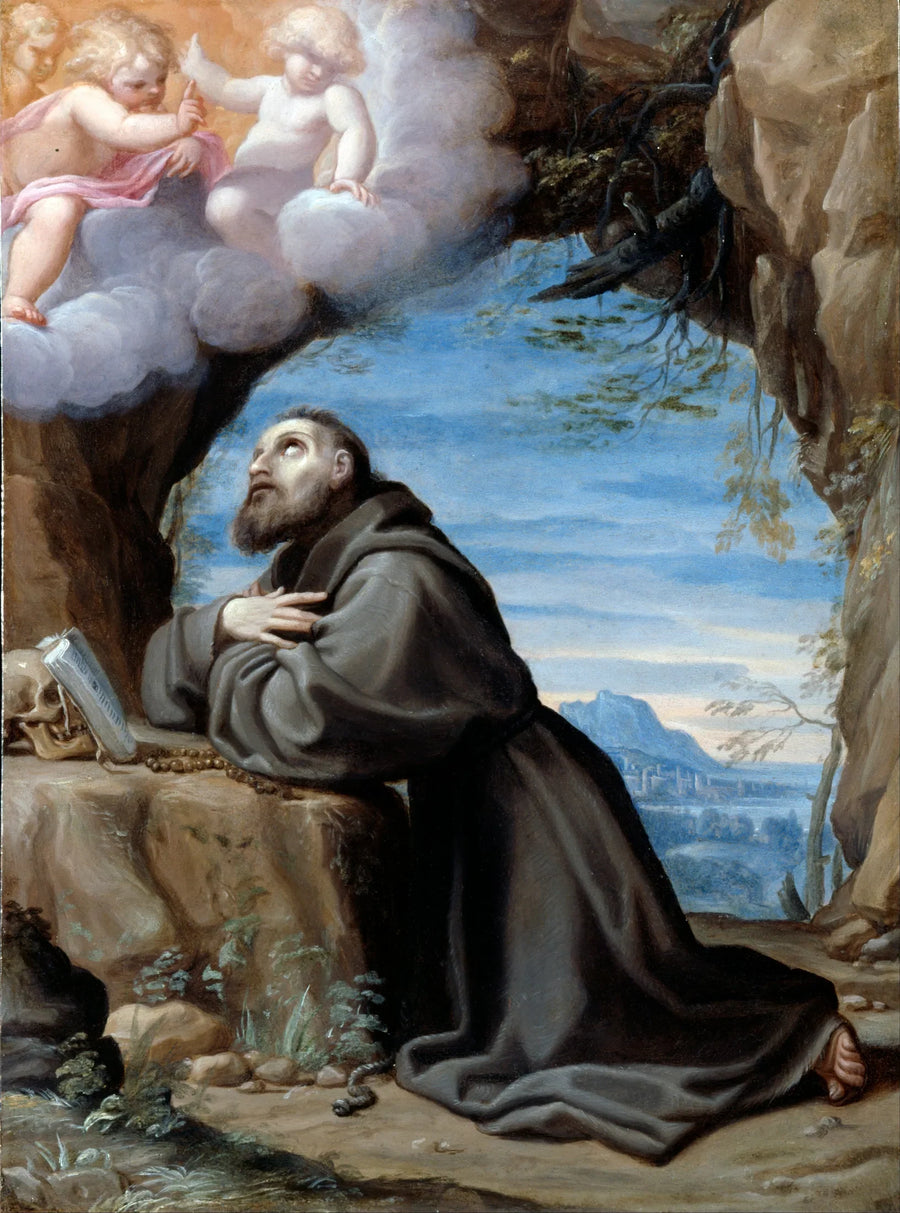 Saint François en meditation - Ludovico Carracci