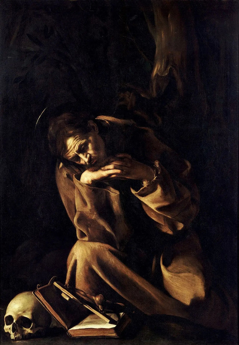 Sankt Fransiskus i meditation over krucifikset - Caravaggio
