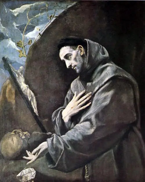 Saint François en bøn - El Greco