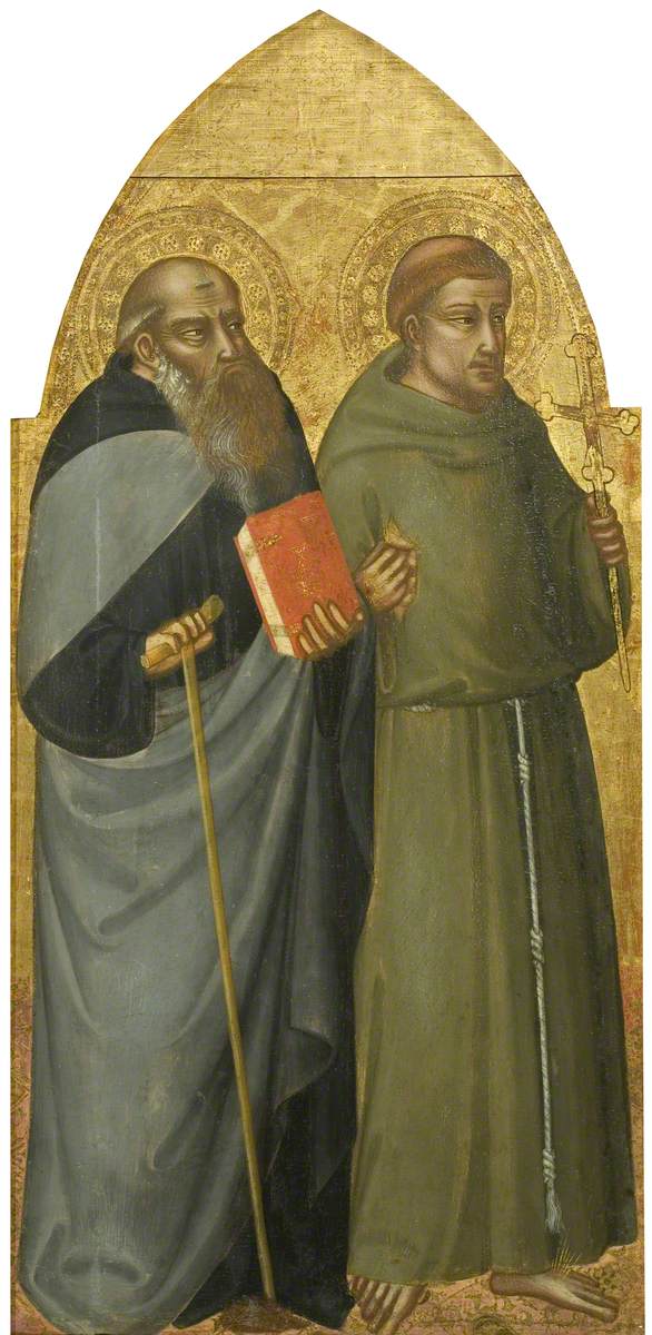 Saint François et Saint Antoine Abbed - Bicci di Lorenzo