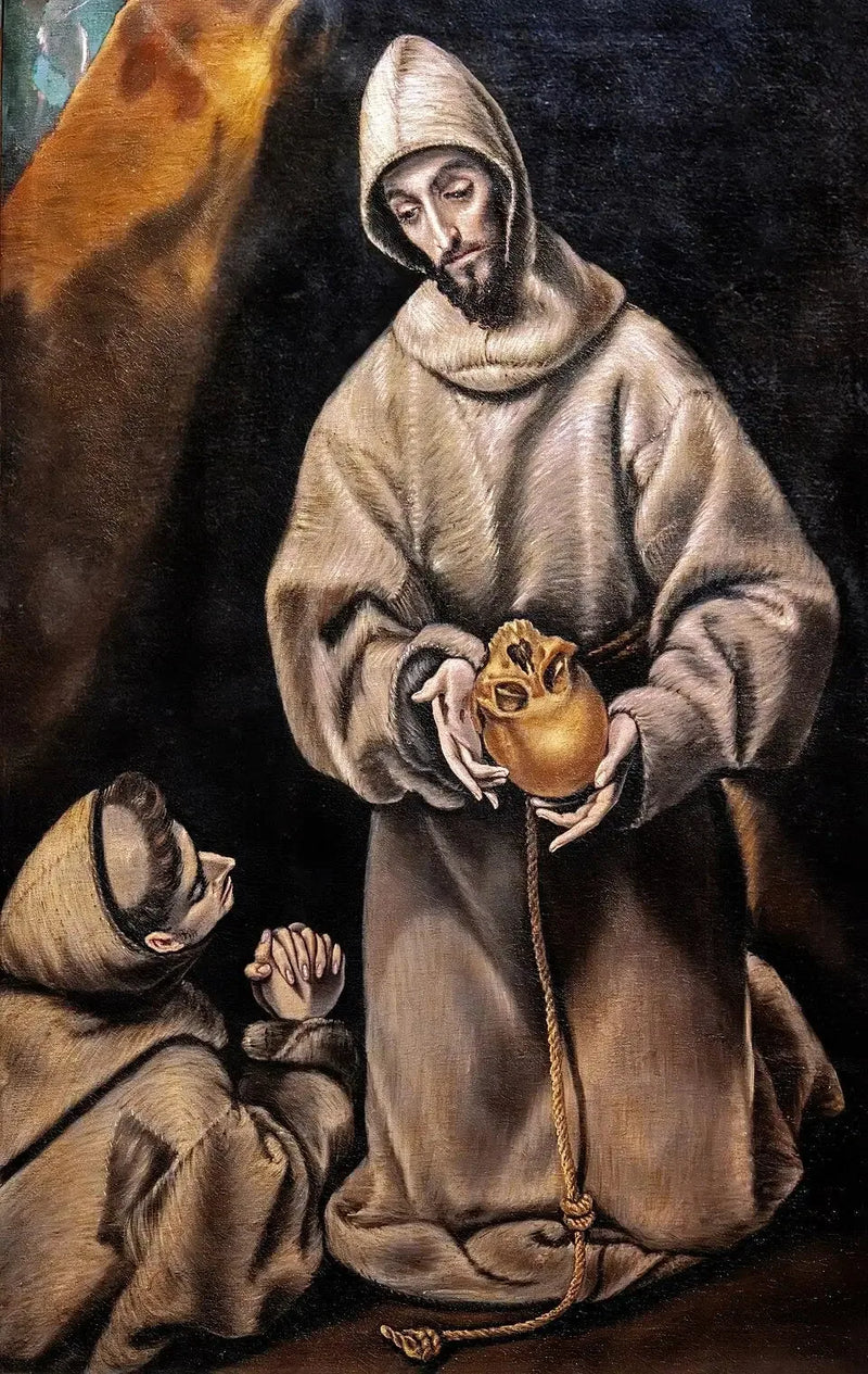 Saint François og bror Léon - El Greco