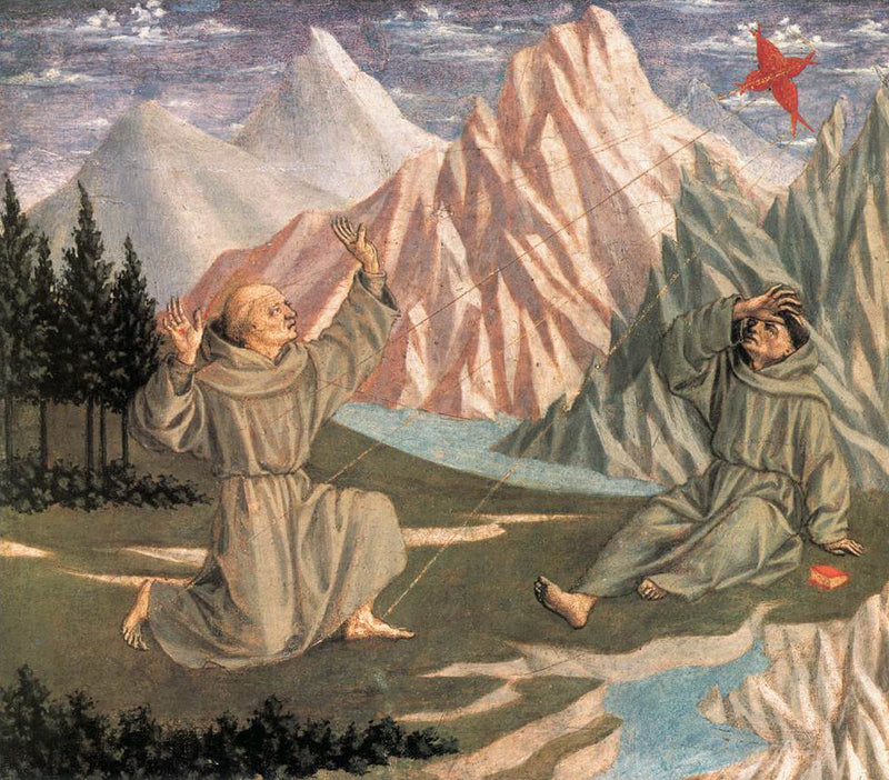 Saint François modtager stigmata - Domenico Veneziano