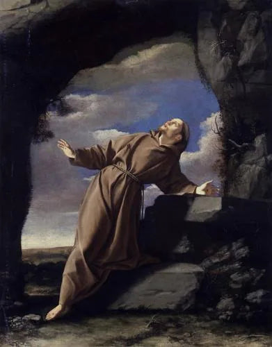 Saint François modtager stigmata - Orazio Gentileschi
