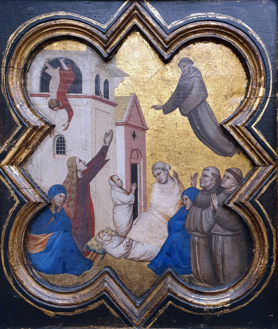 Saint François genopstår et barn - Taddeo Gaddi