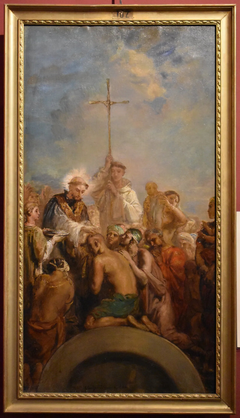 Saint François Xavier døber indianerne - Théodore Chassériau
