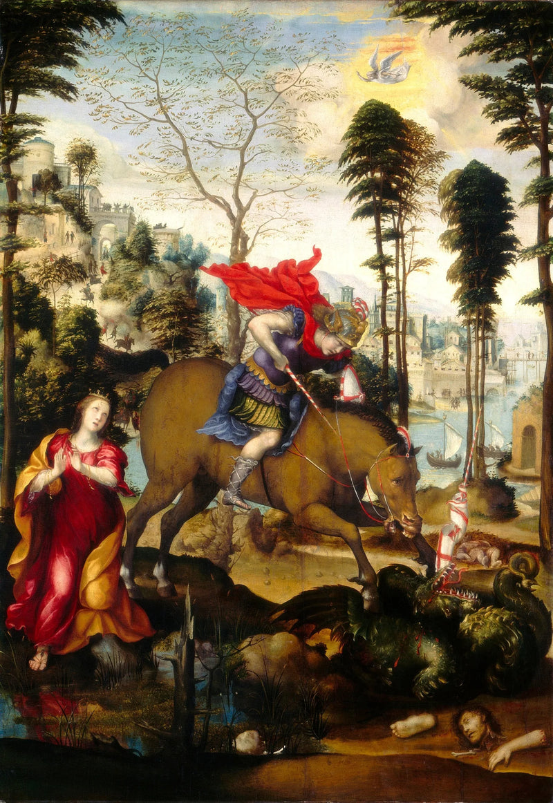 Saint Georges og Dragen - Il Sodoma (Giovanni Antonio Bazzi)