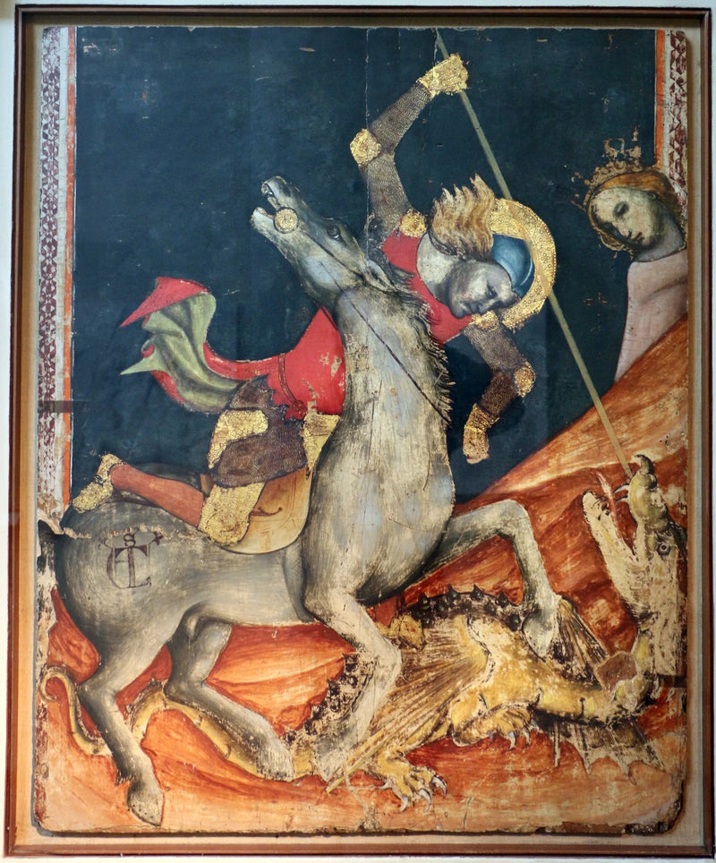 Saint Georges og Dragen - Vitale da Bologna