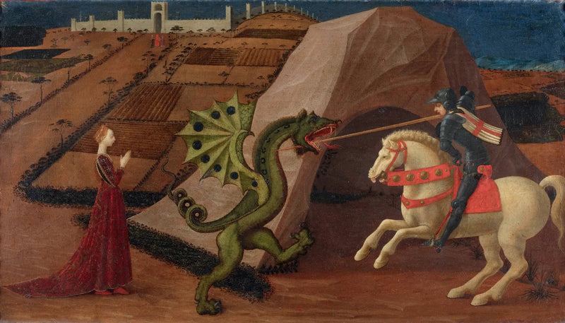 Saint Georges besejrer dragen - Paolo Uccello