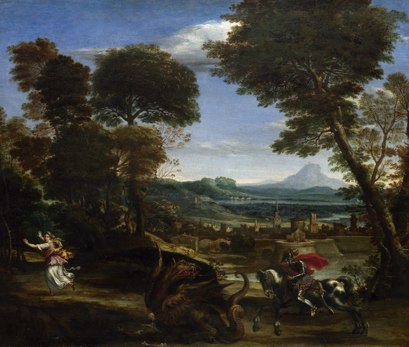 Saint Georges dræber dragen - Domenichino