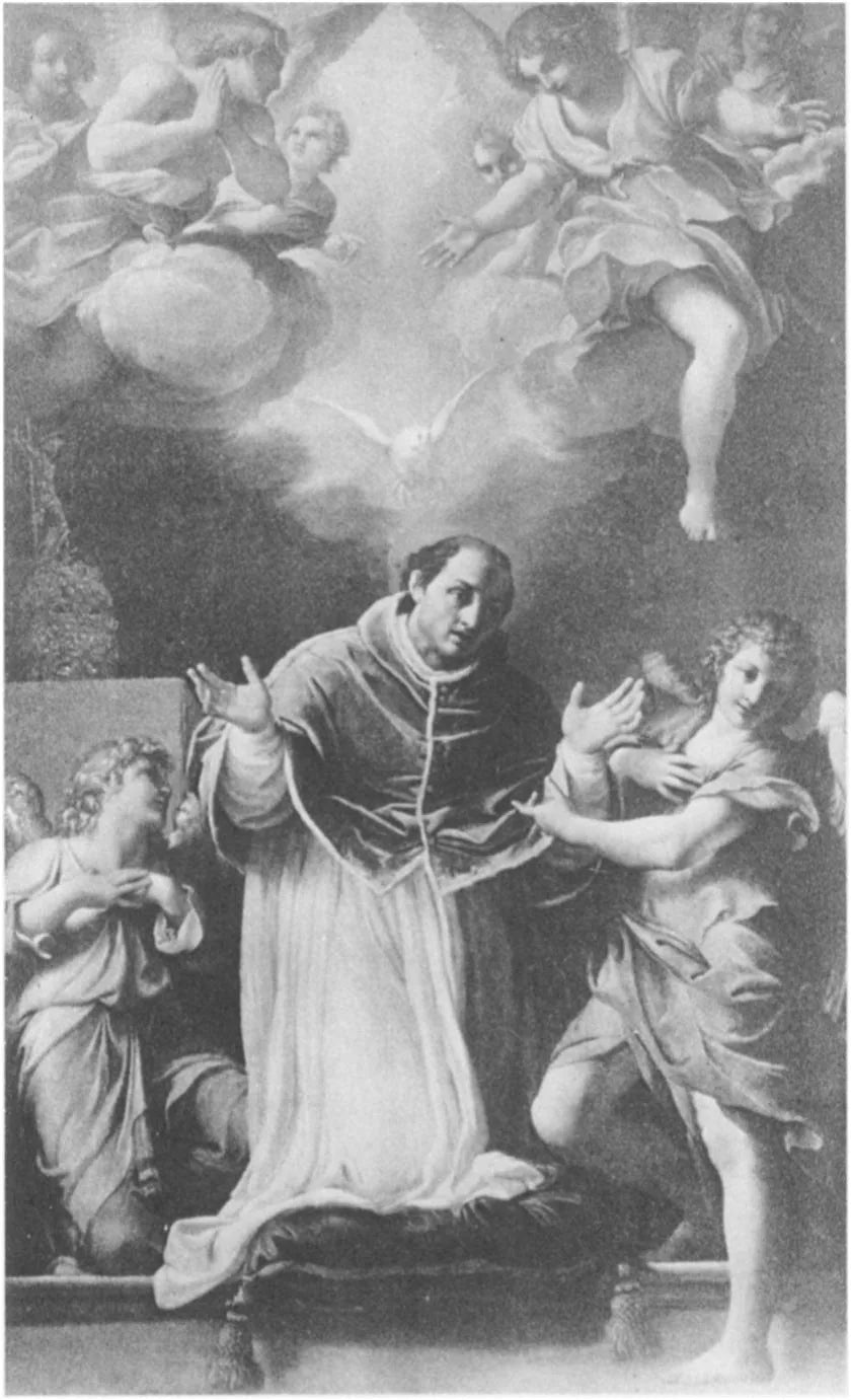 Saint Gregor i bøn - Annibale Carracci