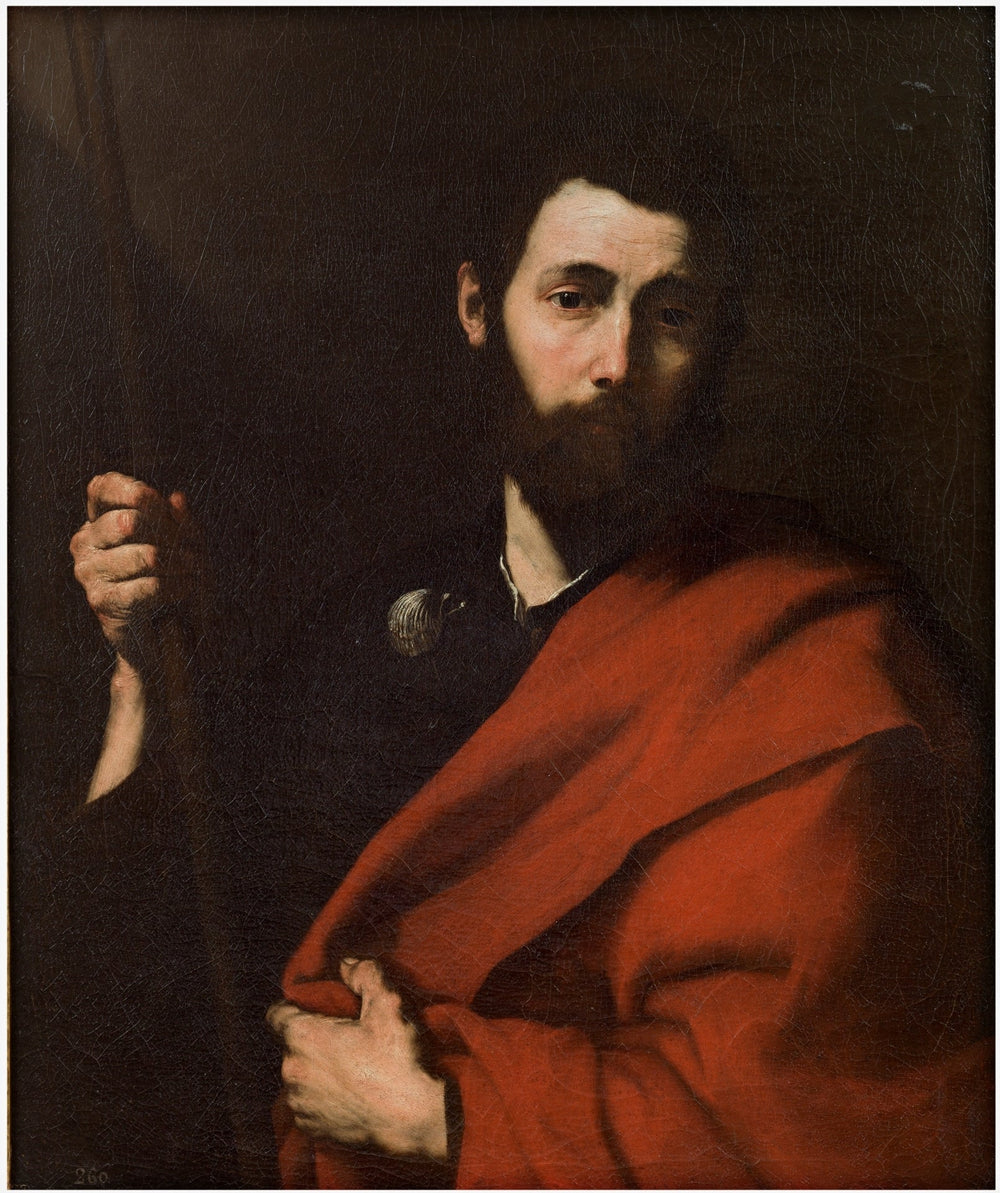 Saint Jacques le Majeur - Jusepe de Ribera image 1 copie peinte à la main à l’huile
