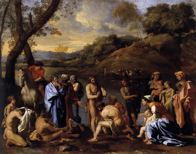 Sankt Johannes døber folket - Nicolas Poussin