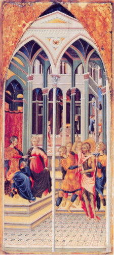 Sankt Johannes Døberen anklager Herodes - Giovanni di Paolo