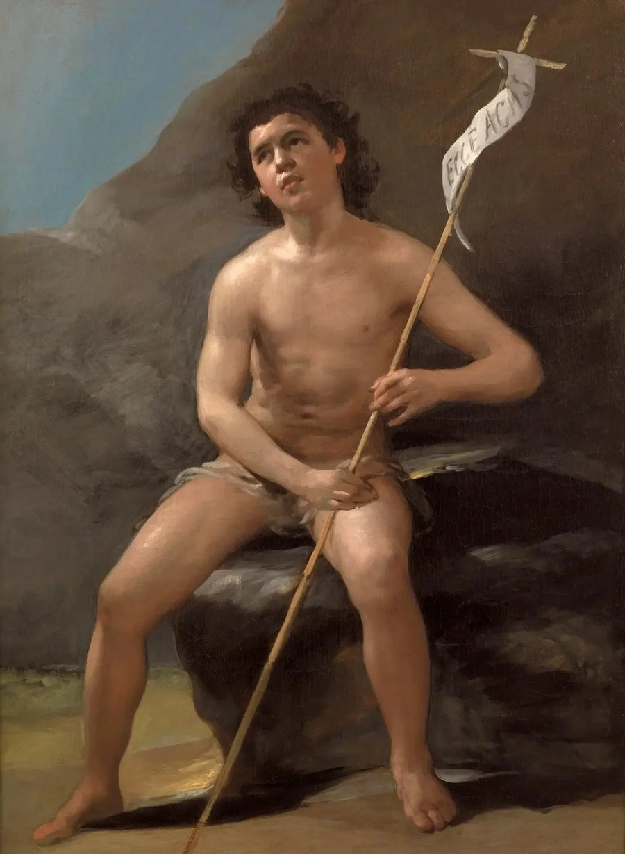 Sankt Johannes Døberen i ørkenen - Francisco de Goya
