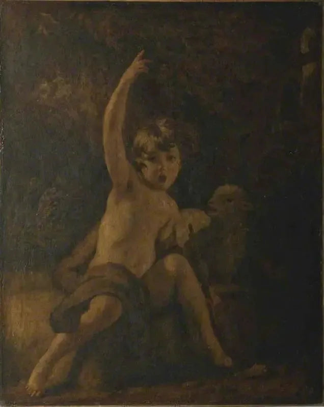 Sankt Johannes Døberen i ørkenen - Joshua Reynolds