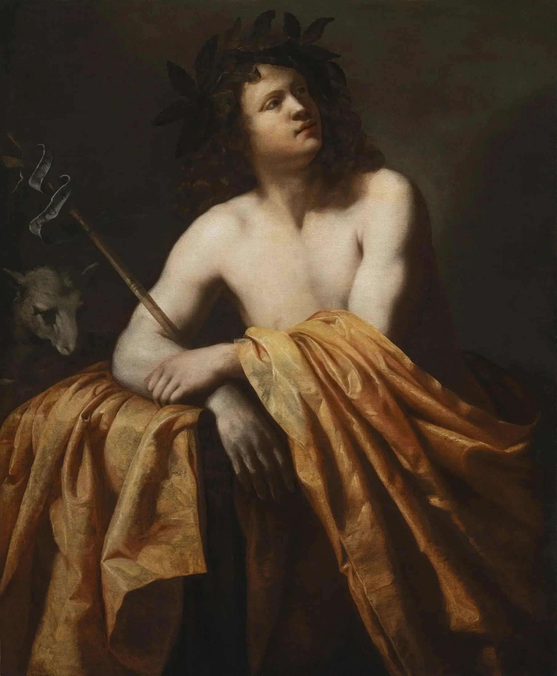 Saint Jean-Baptiste dans le désert - Artemisia Gentileschi image 1 reproduction artisanale de tableau