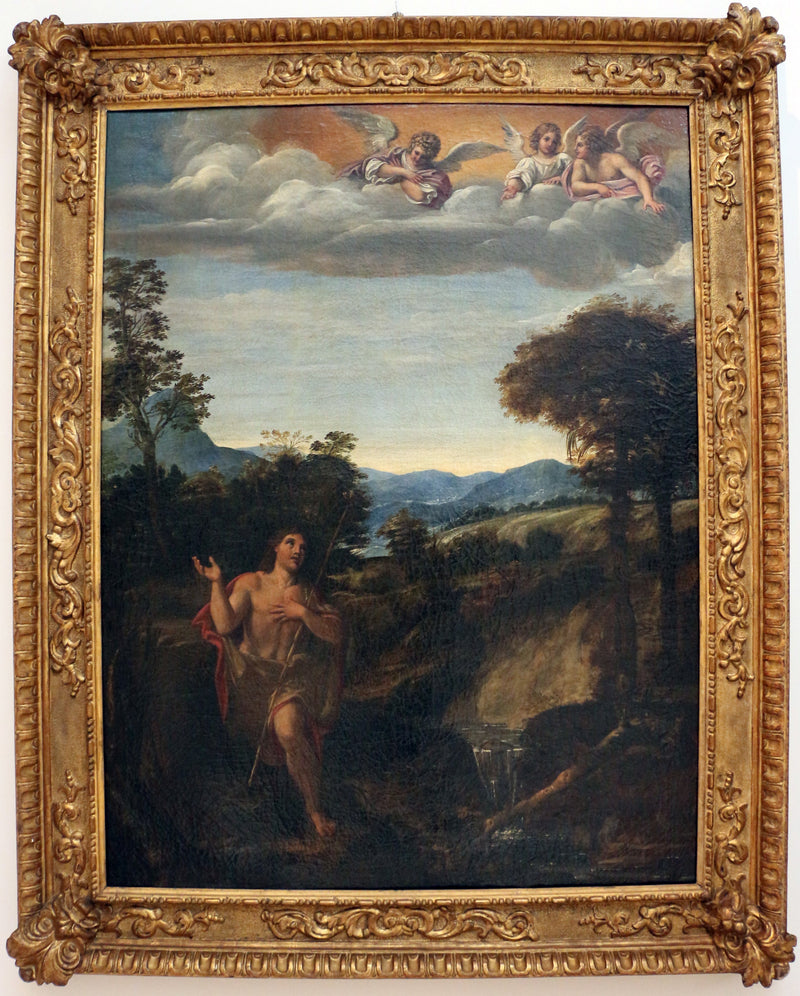 Saint Jean-Baptiste i et landskab - Annibale Carracci