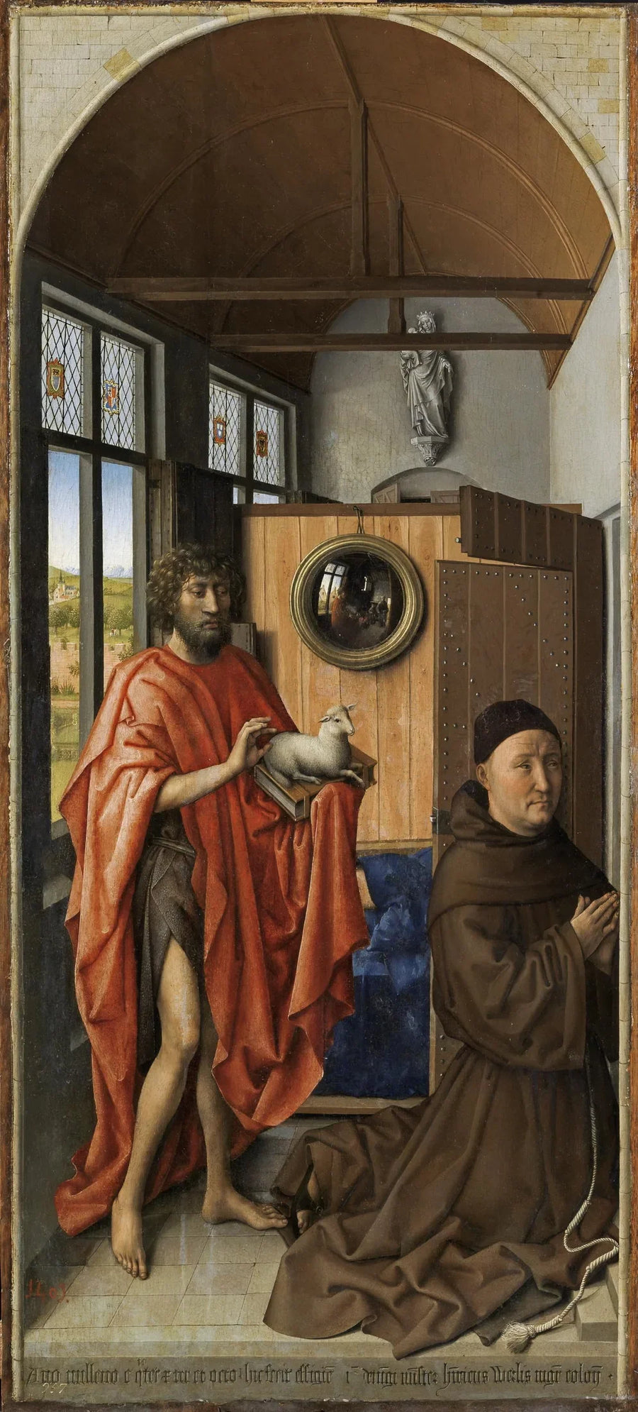 Saint Jean-Baptiste og den franciskanske mester Henri de Werl - Robert Campin