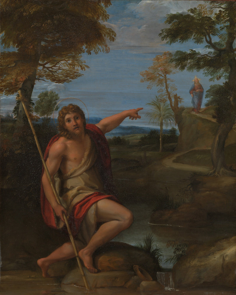 Saint Jean-Baptiste vidner - Annibale Carracci