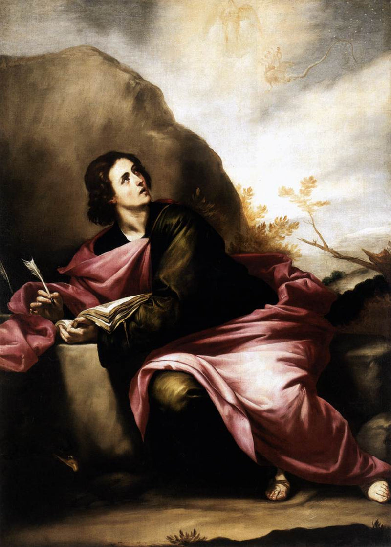 Saint Jean Evangelisten på Patmos - Alonso Cano