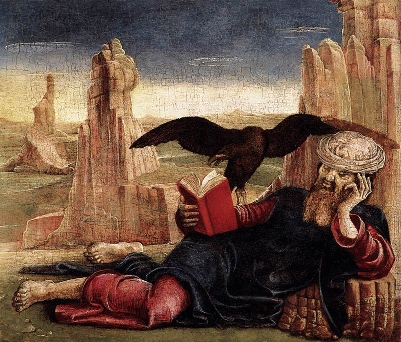 Saint Jean Evangelisten på Patmos - Cosmè Tura