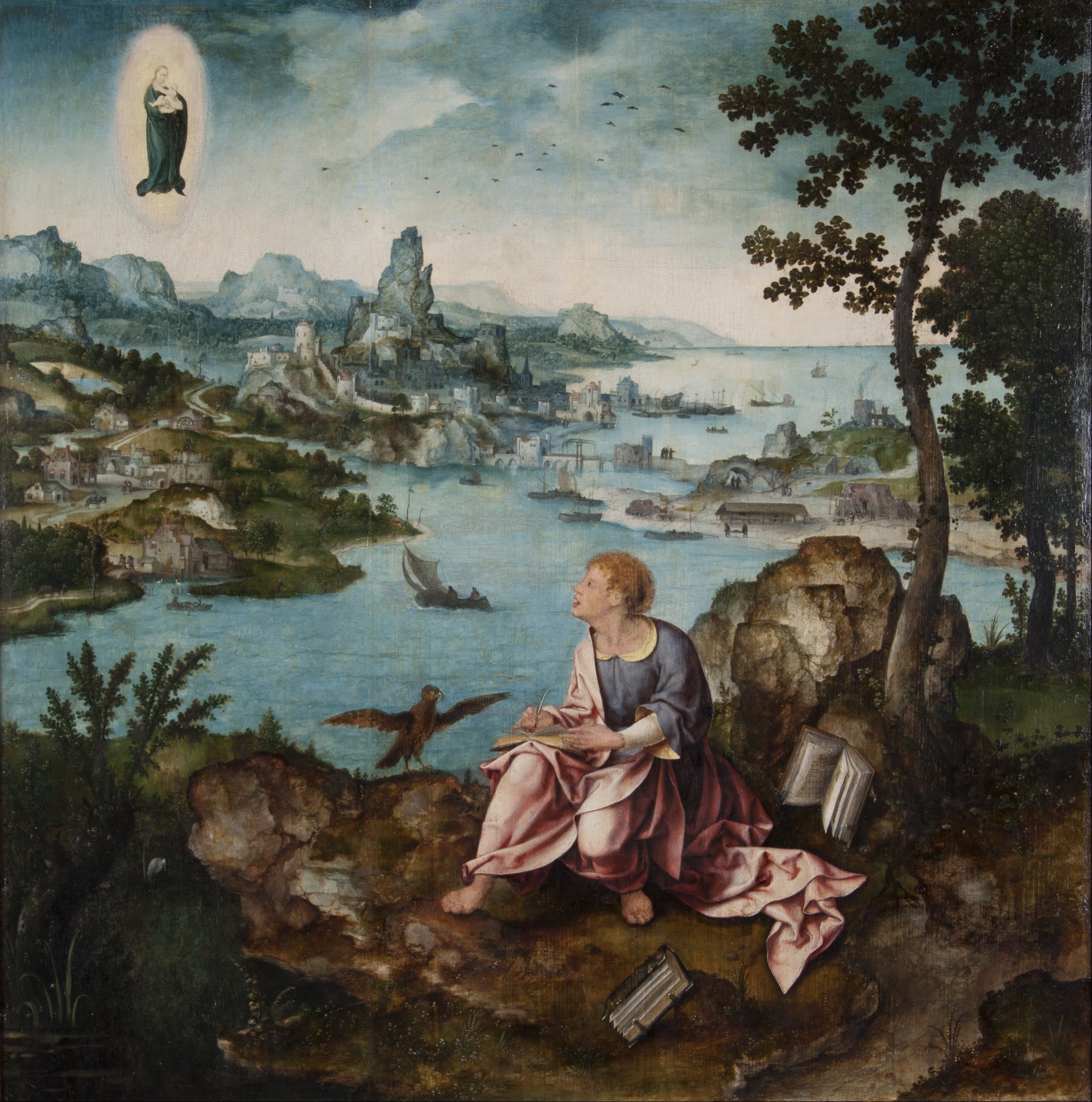 Saint Jean l’Évangéliste à Patmos - Joos van Cleve - Alpha Reproduction