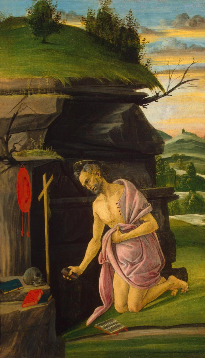 Sankt Hieronymus angrende, omkring 1498-1505 - Sandro Botticelli