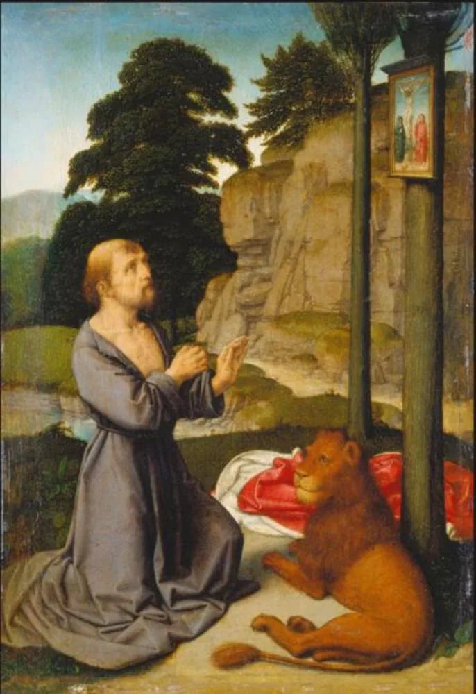Saint Jérôme dans le désert - Gérard David