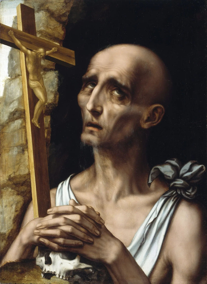 Saint Jerome i ørkenen - Luis de Morales