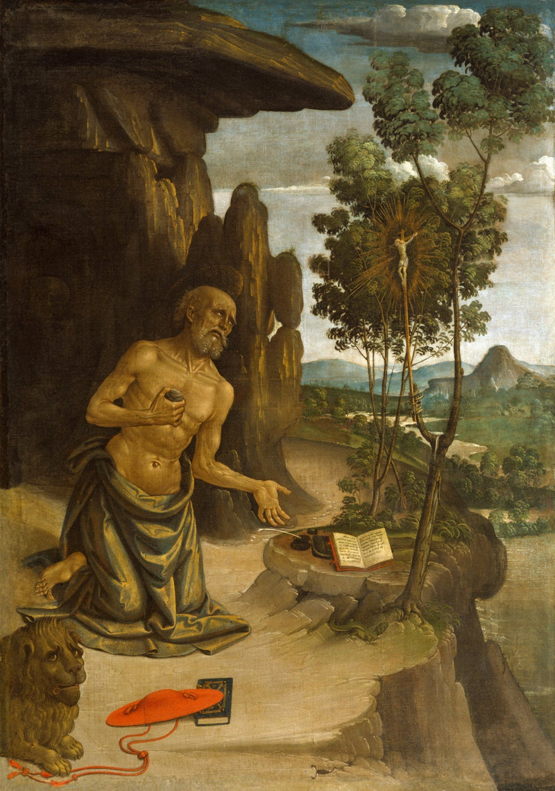 Sankt Jeronimus i ørkenen - Pinturicchio