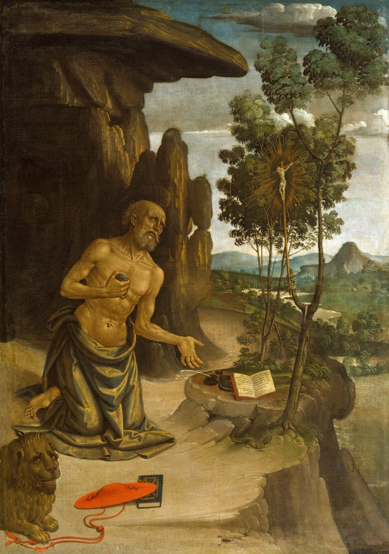Sankt Jeronimus i ørkenen - Pinturicchio