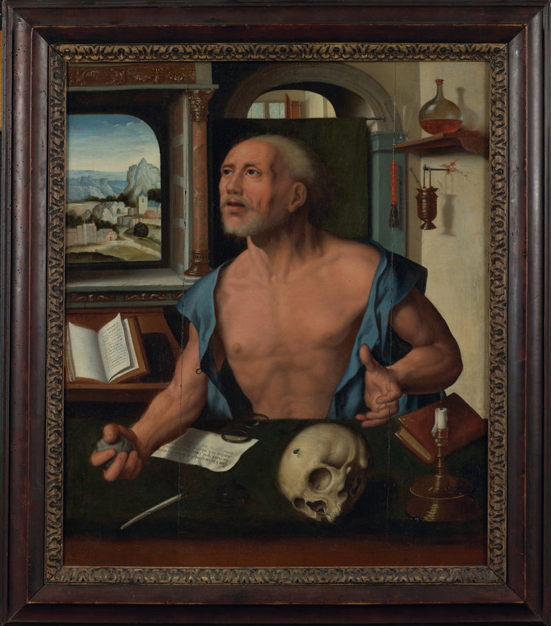 Sankt Jerom i sin celle - Joos van Cleve