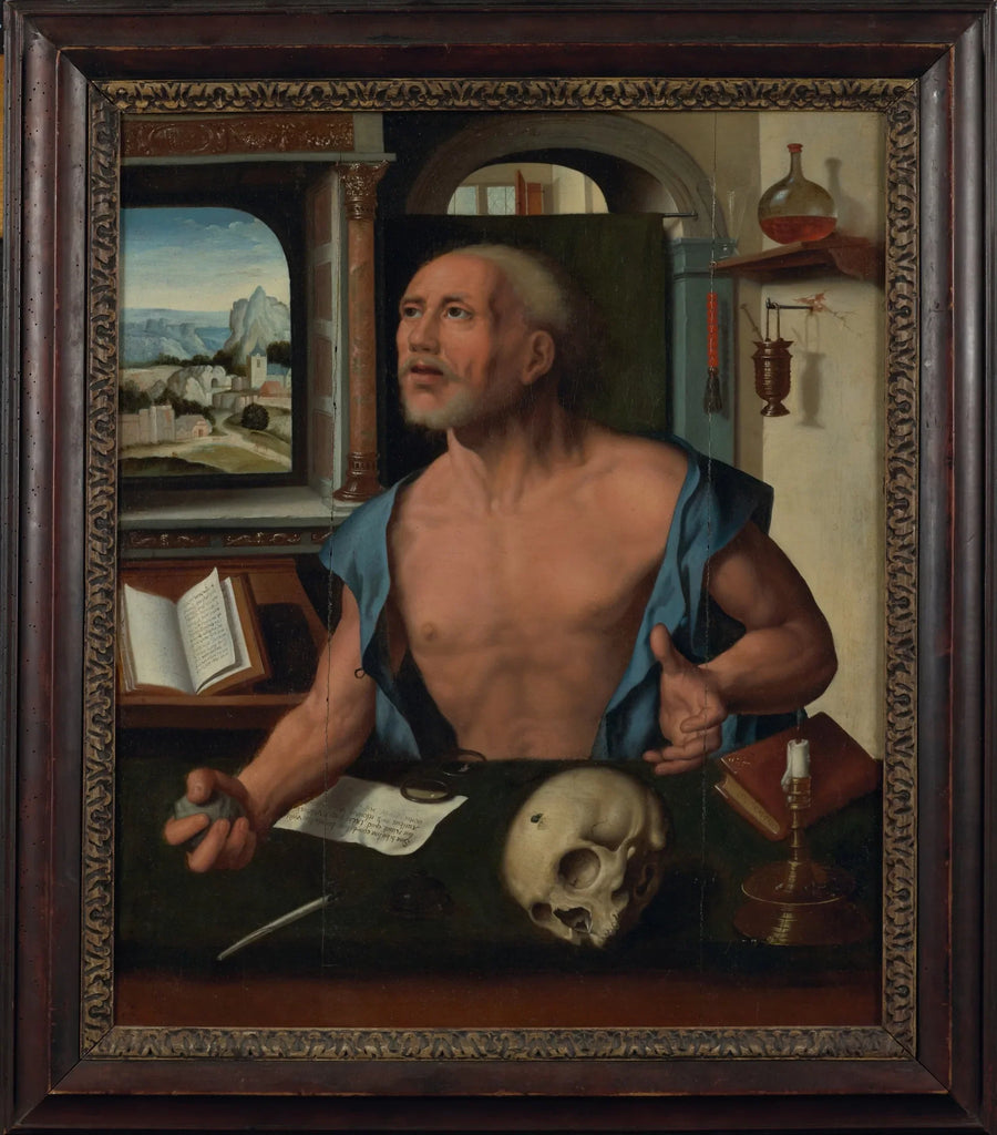 Sankt Jerom i sin celle - Joos van Cleve
