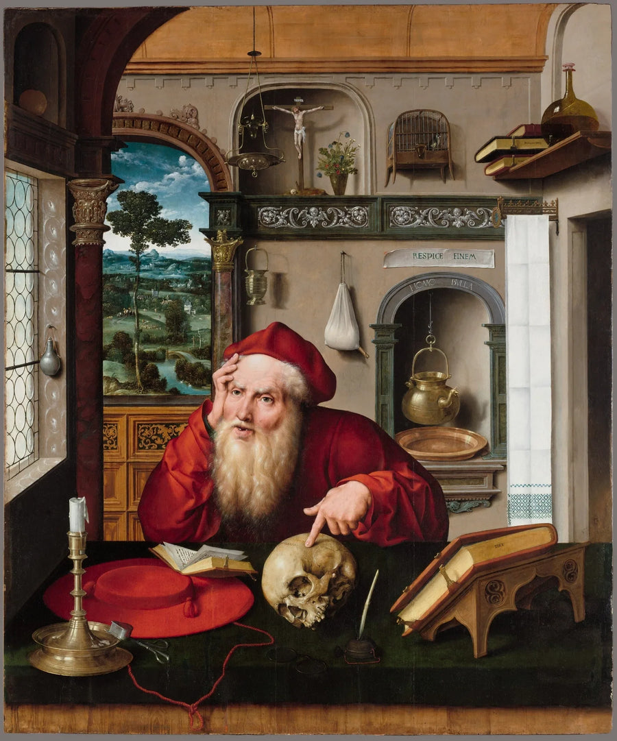 Sankt Jérôme i sit arbejdsværelse - Joos van Cleve