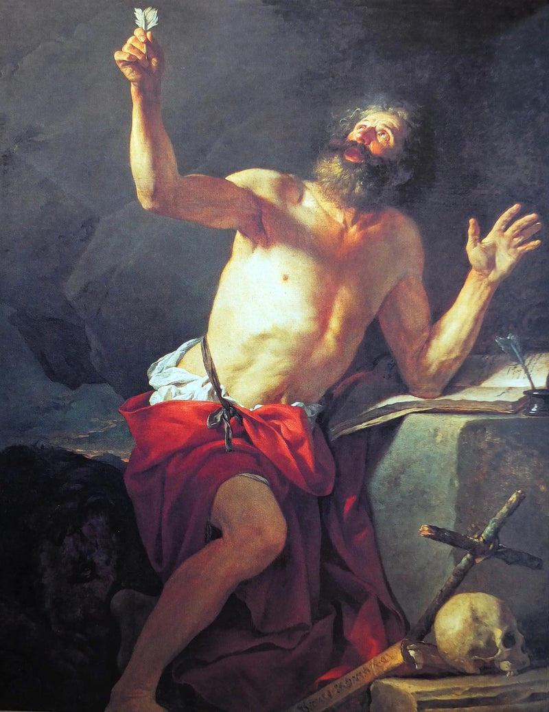 Sankt Hieronymus, der hører trompeten fra Dommedag - Jacques-Louis David