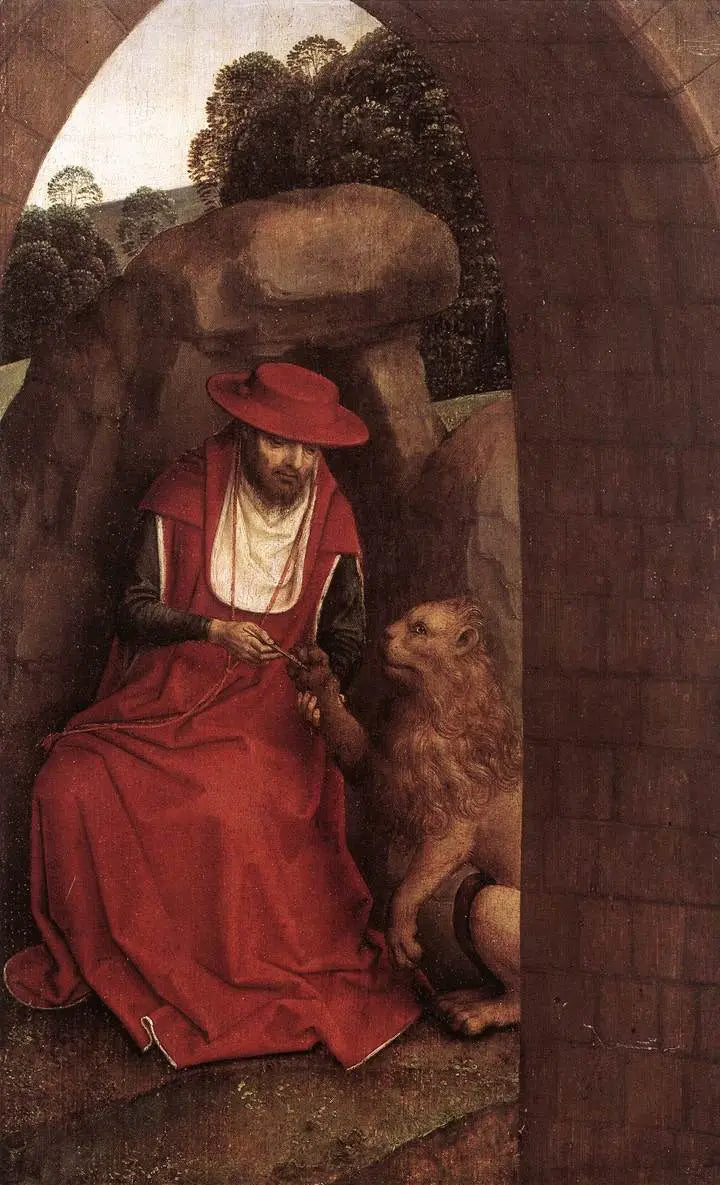 Sankt Jerome og Løven - Hans Memling