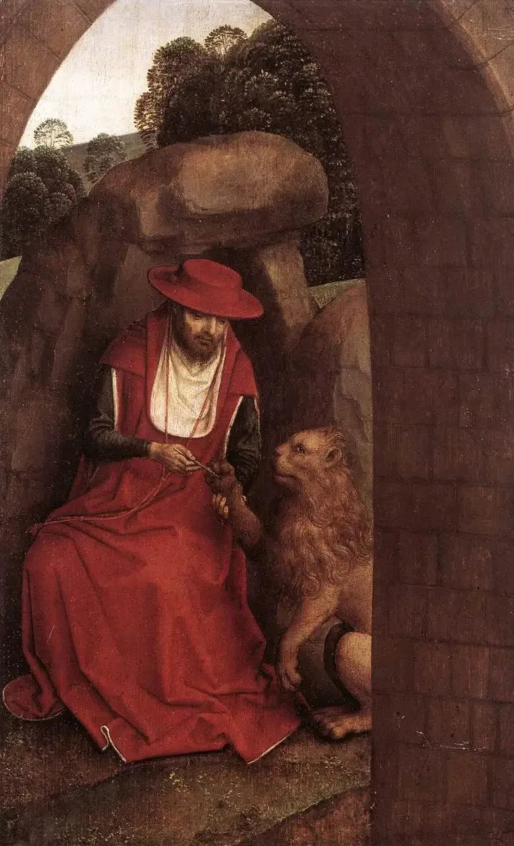 Sankt Jerome og Løven - Hans Memling