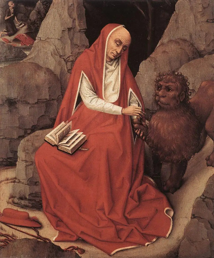 Saint Jérôme og løven - Rogier van der Weyden