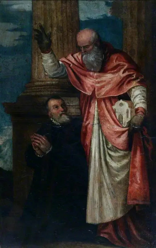 Sankt Jerome og en donator - Paul Véronèse
