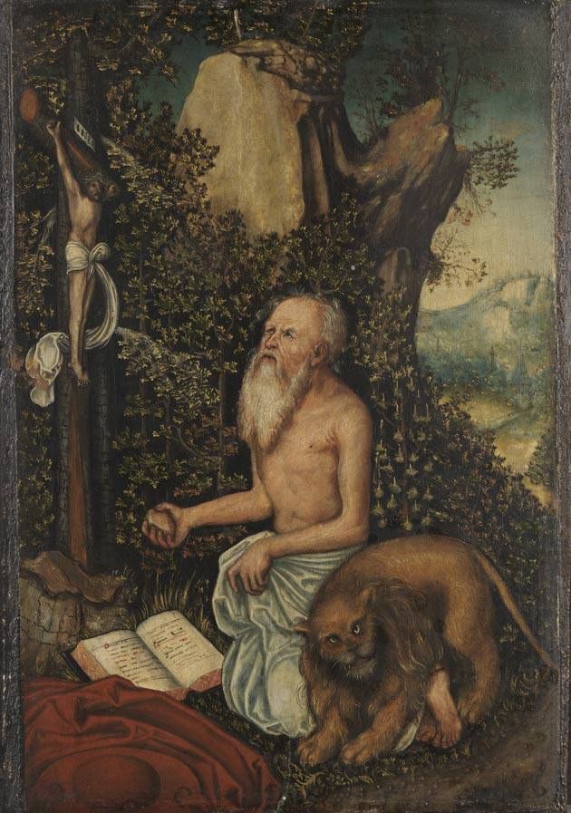 Sankt Jerom - Lucas Cranach den Ældre