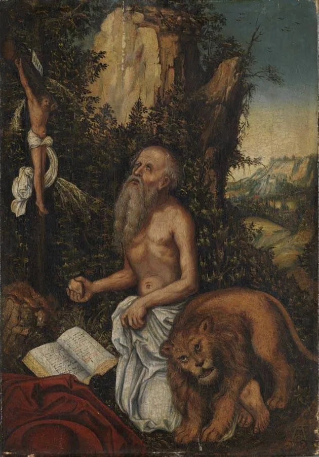 Saint Jérôme - Lucas Cranach den Ældre