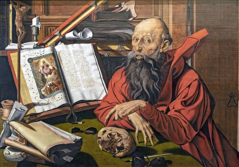 Saint Jérôme mediterende - Marinus van Reymerswale