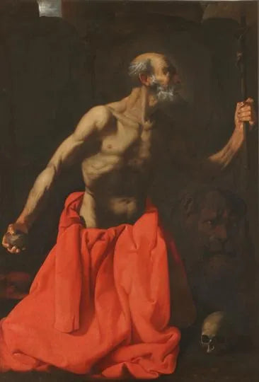 Saint Jérôme botfæstning - Francisco de Zurbarán