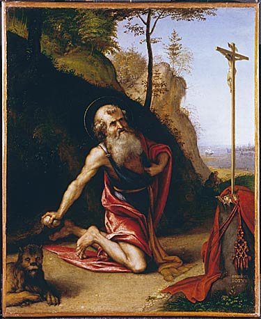 Saint Jérôme penitenten - Lorenzo Lotto