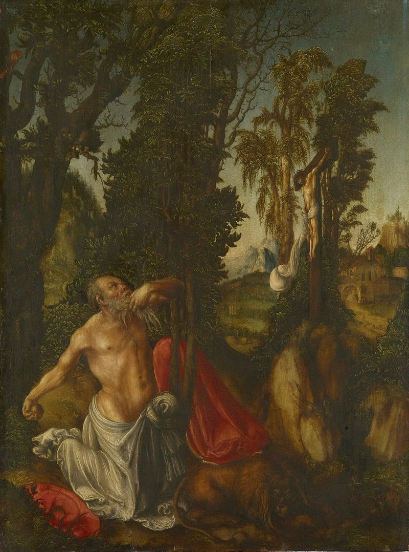 Saint Jérôme eremit - Lucas Cranach den Ældre