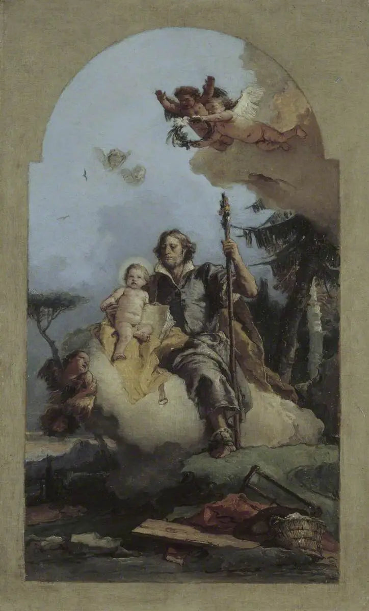 Saint Joseph avec l’Enfant Jésus - Giovanni Battista Tiepolo - Alpha Reproduction