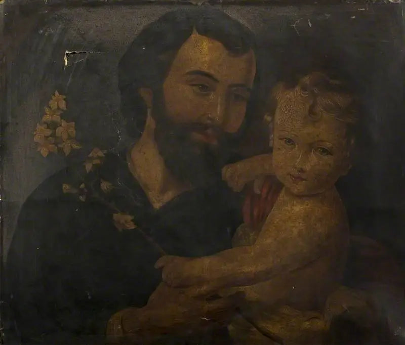 Sankt Josef og Jesusbarnet - Bartolomé Esteban Murillo