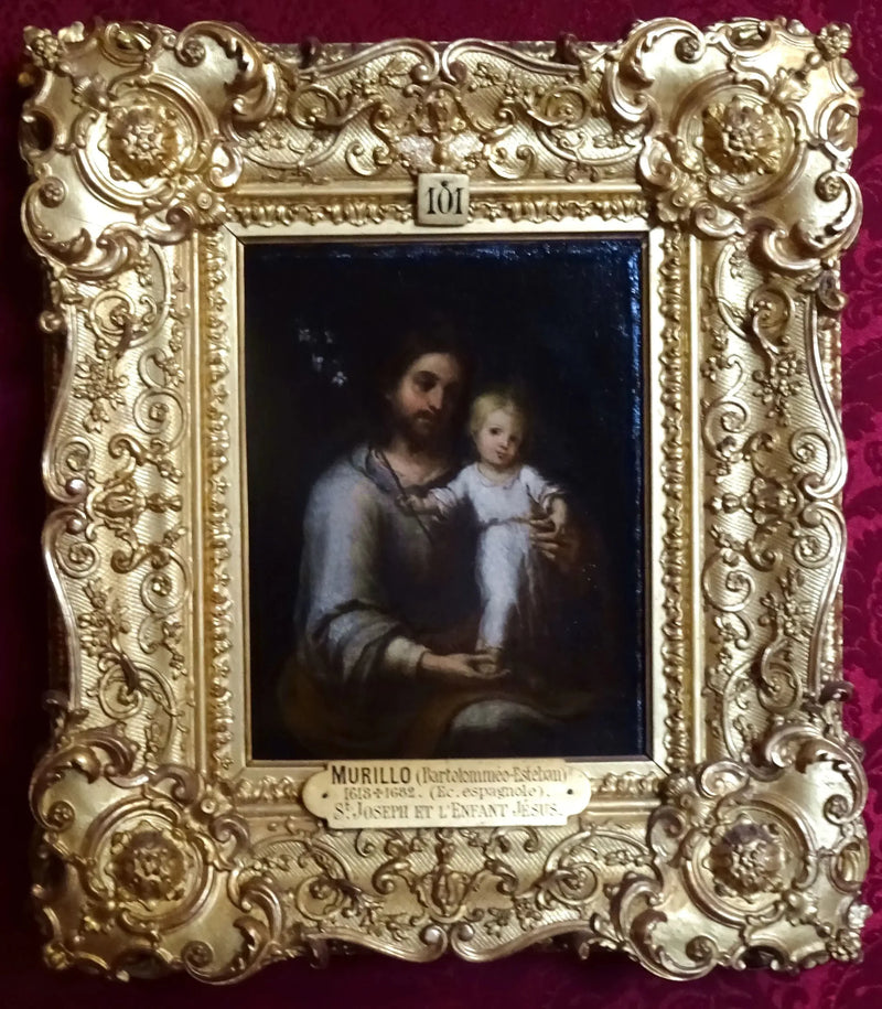 Sankt Josef og Jesusbarnet - Bartolomé Esteban Murillo