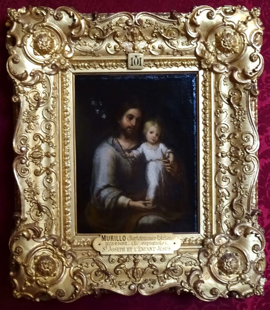 Sankt Josef og Jesusbarnet - Bartolomé Esteban Murillo