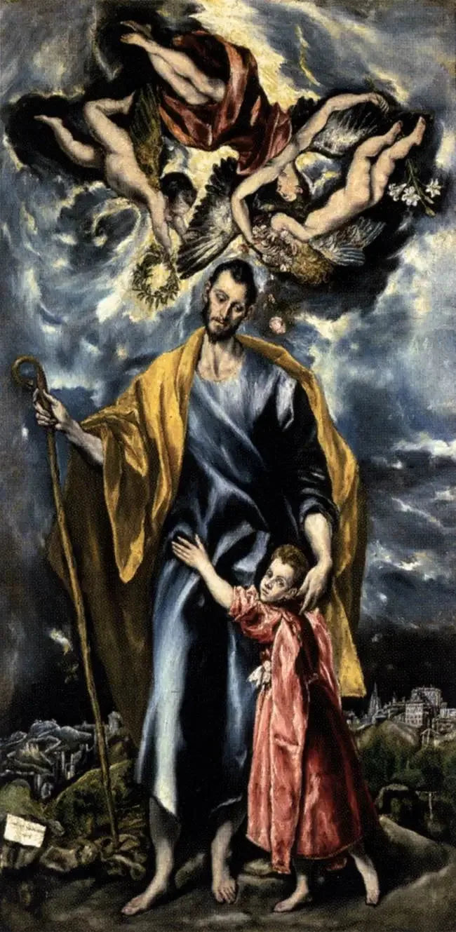 Saint Joseph og Jesusbarnet (Saint-Joseph Kapel) - El Greco